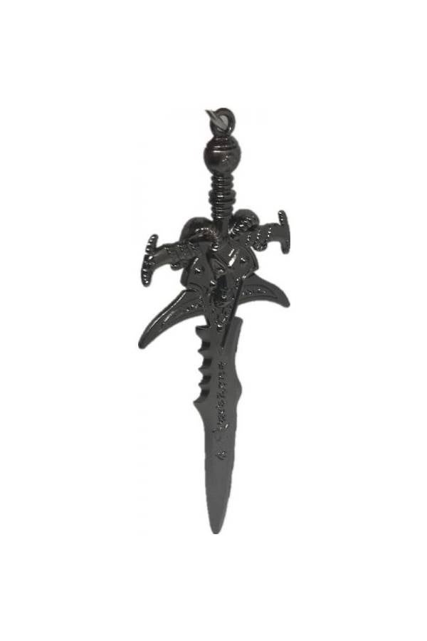 Generic - World Of Warcraft Lich King Arthas Frostmourne Sword Weapon Key Chain - Image 1