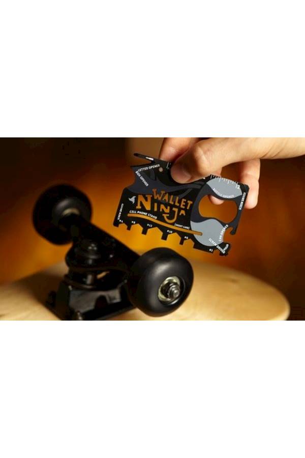 Wallet Ninja 18-In-1 Multipurpose Tool Black/Grey  - Image 5