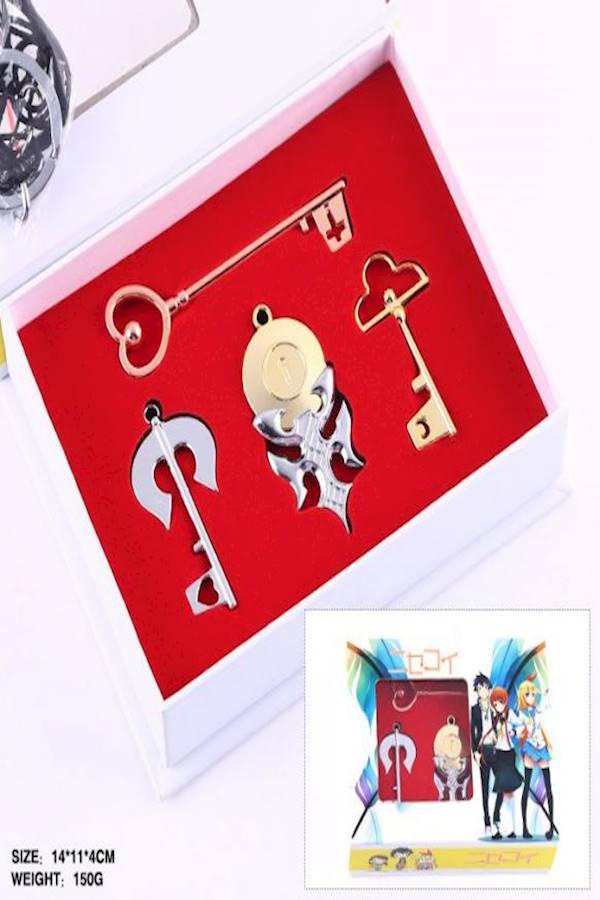 Generic 4 Keys Ring Necklace Box Keychain  - Image 3