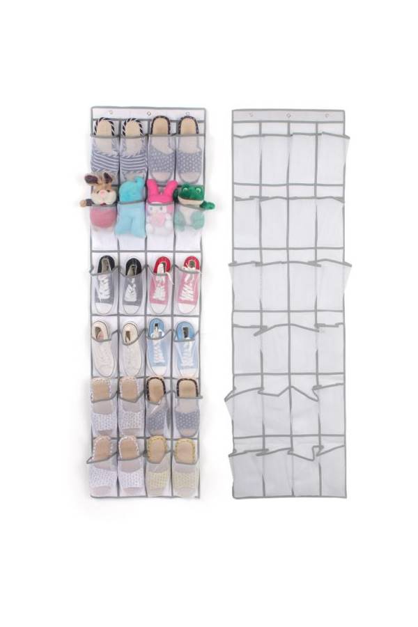 24-Pocket Shoe Bag Door Hanging Organizer Multi Color - Image 1