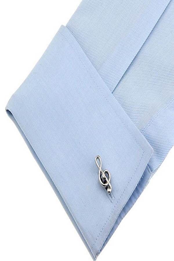Stainless Steel Music Note Design Cufflink  - Image 3