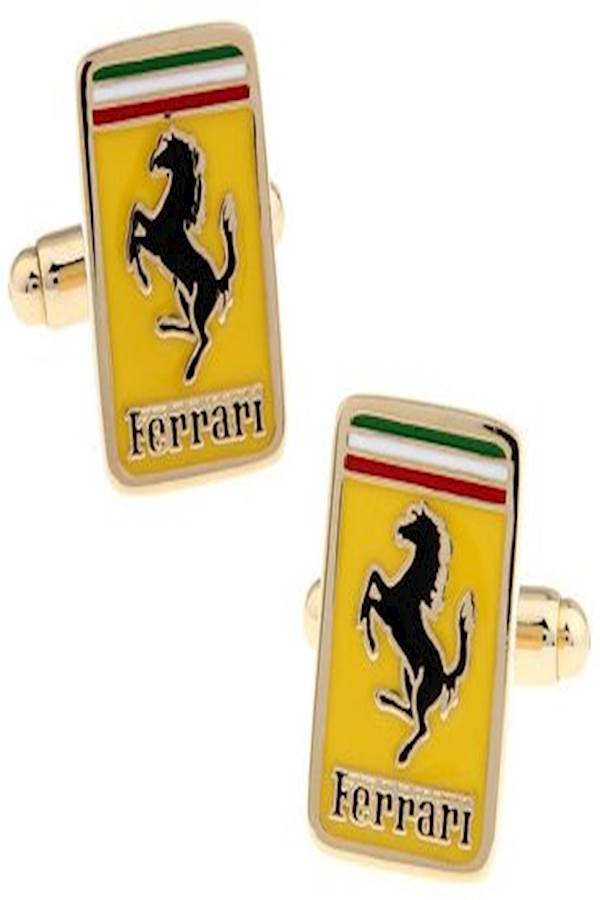 Generic - Gold Plated Ferrari Car Cufflinks - Image 1