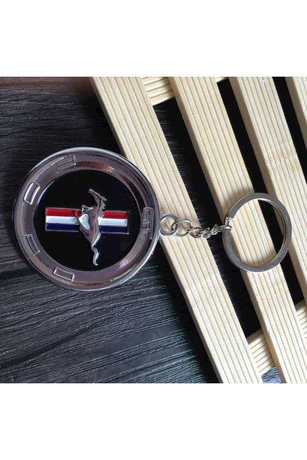 Generic Creative Ford Mustang Metal Car Mark Keychain - Image 3