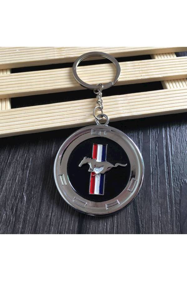 Generic Creative Ford Mustang Metal Car Mark Keychain - Image 2