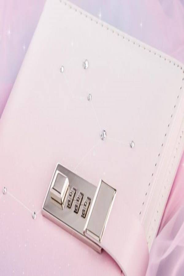 Generic Lock Diary Student 12 Constellations Starry Sky Diary Notebook B6  - Image 4