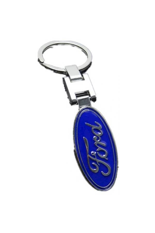 Fashion Silver Metal Chrome Finish Car Logo Emblem Key Chain - Image 2