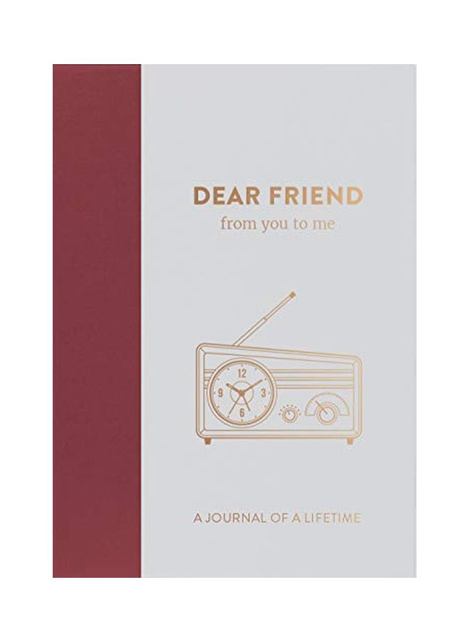 Dear Friend, From You To Me Journal White/Red/Gold