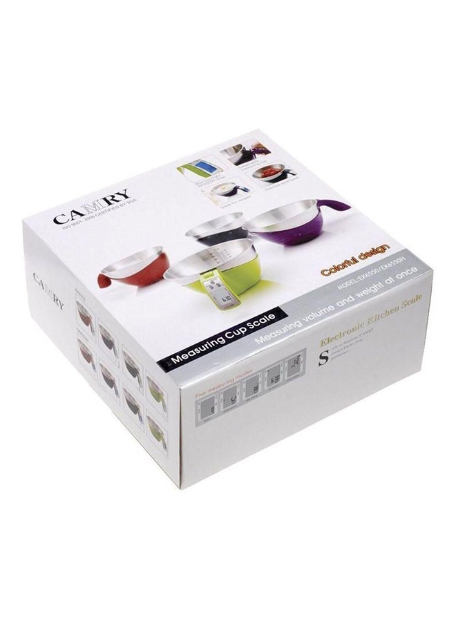 CAMRY - Measuring Cup Kitchen Scale Silver/Green - Image 1