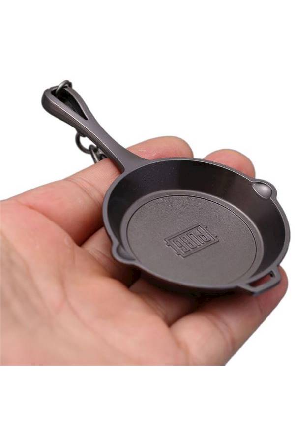 Black Pubg Frying Pan Key Chain