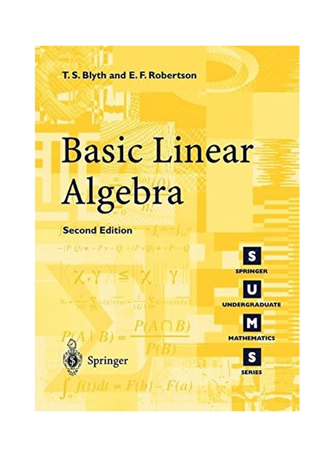 Basic Linear Algebra Paperback English by T.S. Blyth - 01 Sep 2002