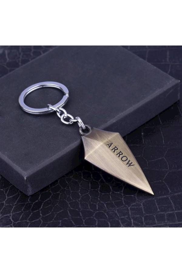 سلسلة مفاتيح أنيقة مصنوعة من خليط معدني بتصميم على شكل سهم - Image 4