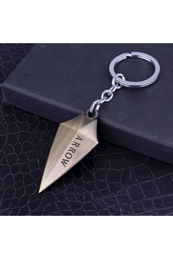 سلسلة مفاتيح أنيقة مصنوعة من خليط معدني بتصميم على شكل سهم - Image 3