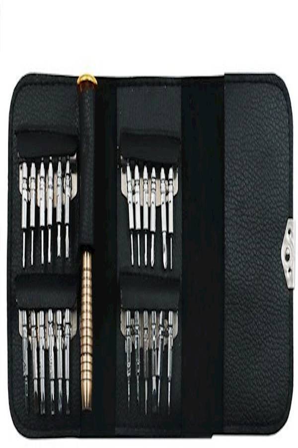 UBOYLI 25-Piece Precision Screwdriver Repair Tool Set Silver - Image 1