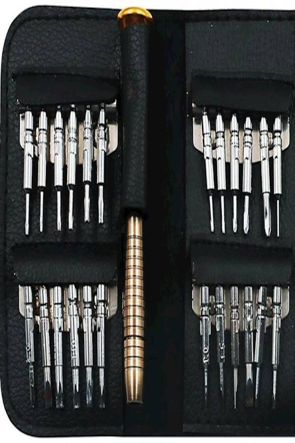 UBOYLI 25-Piece Precision Screwdriver Repair Tool Set Silver - Image 5