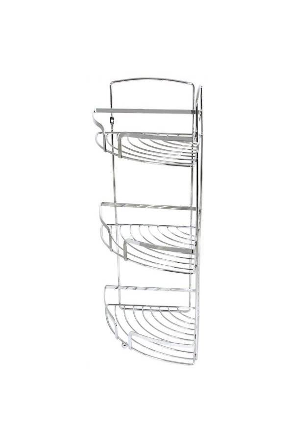 In-House - Stainless Steel Corner Shower Rack - Image 1