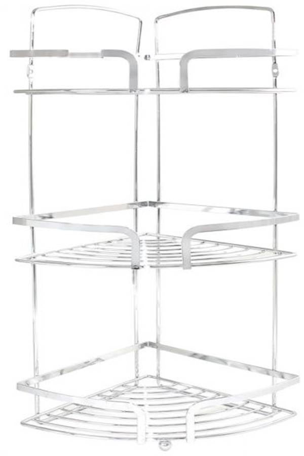 In-House - Stainless Steel Corner Shower Rack - Image 1