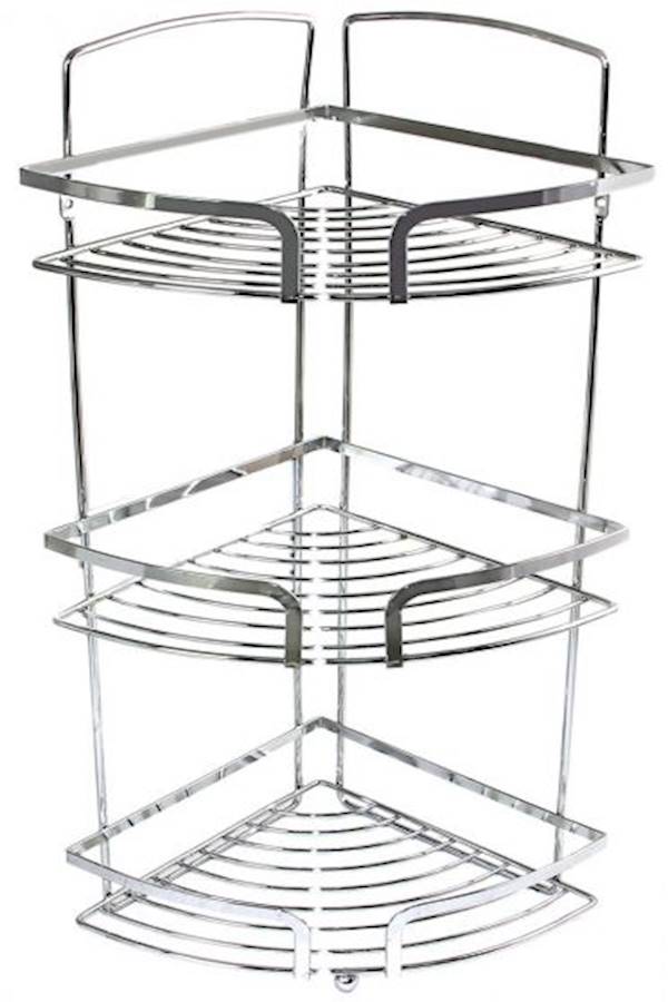 In-House - Stainless Steel Corner Shower Rack - Image 1