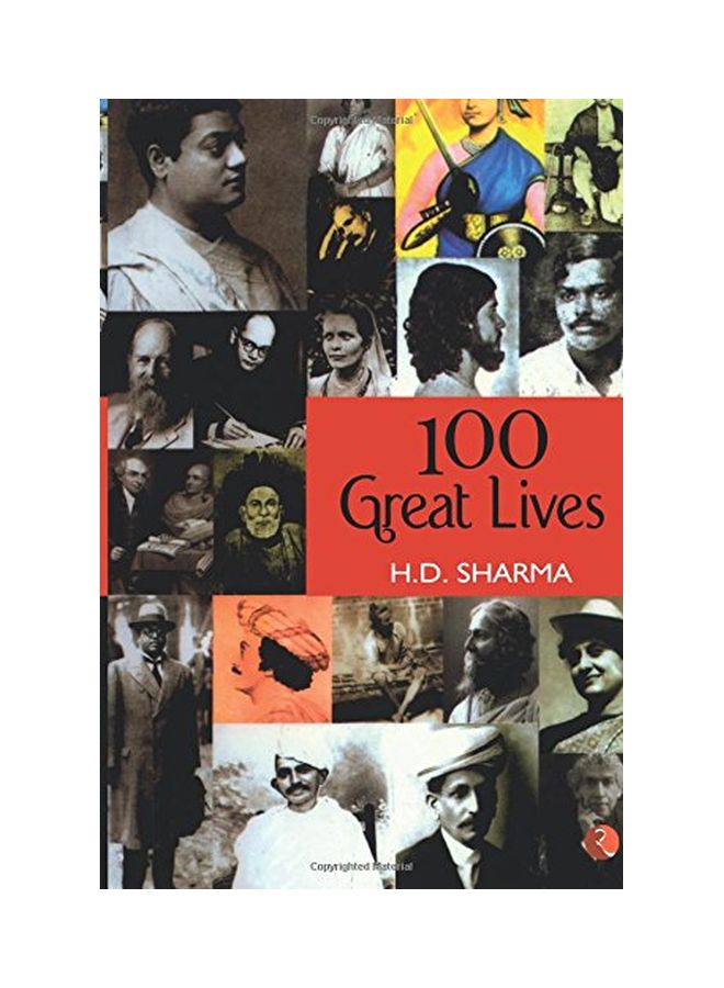 100 Great Lives Paperback English by H. D. Sharma - 01 Sep 2015 