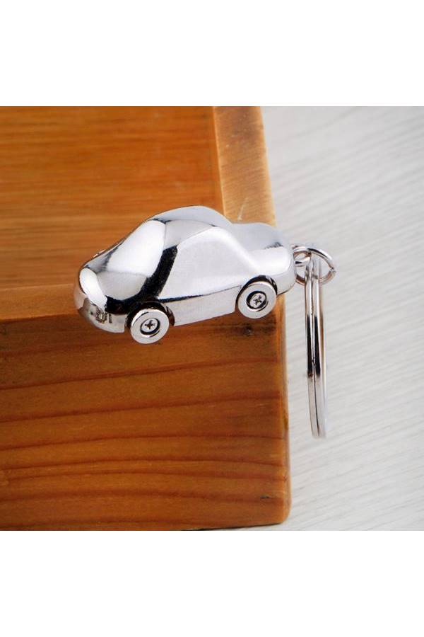Auto Car Shape Key Chain Silver - Image 3