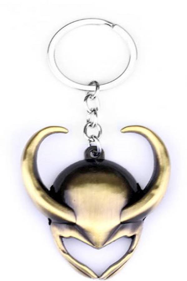 Marvel Comics Avengers Thor Loki'S Helmet Metal Key Chain