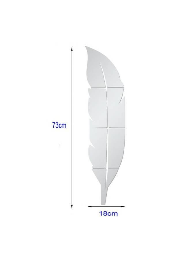 3D Wall Stickers Removable Feather Mirror Wall Stickers Decal Art Vinyl Home Kitchen Room Decoration DIY Wall Paper - Image 4