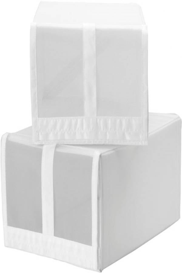 سكاب صندوق أحذية من 4 علب أبيض 0.22x0.34x0.16متر