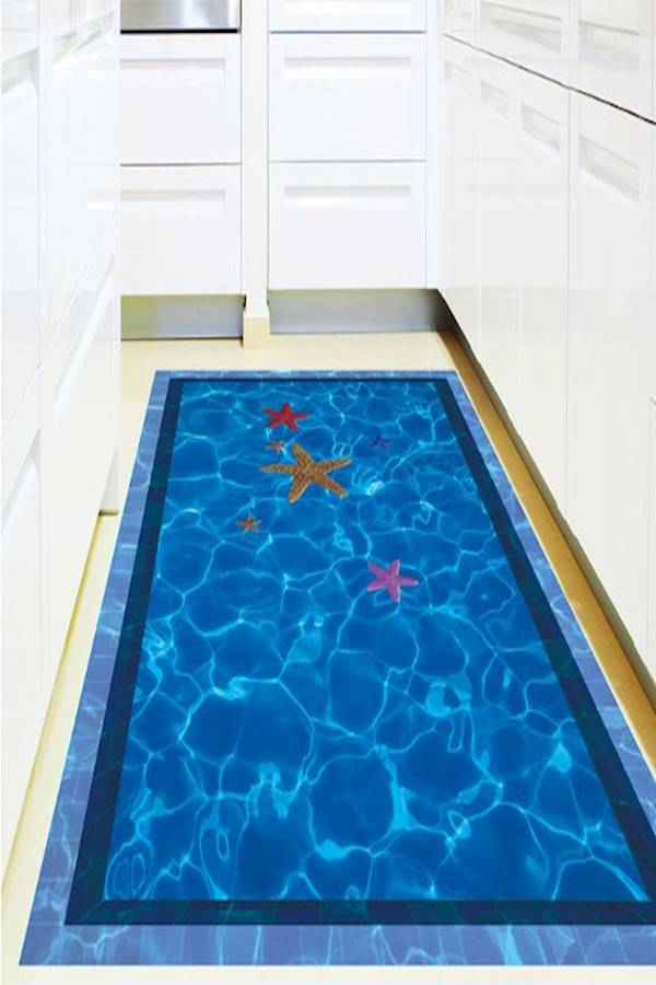 3D Swimming Pool Large Wall Stickers Home Decor Bathroom Floor Art Decal Removable Pvc Wall Sticker-Xx - Image 1