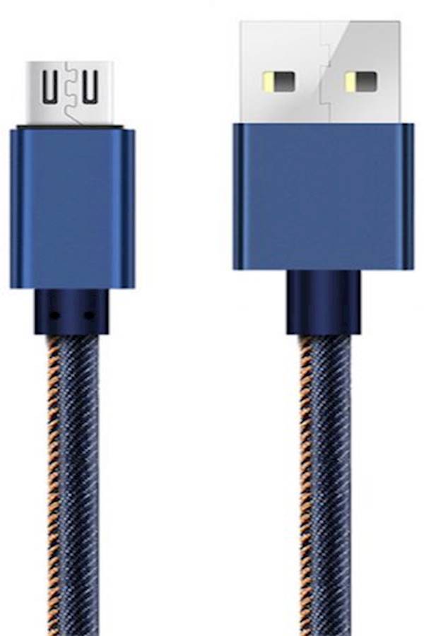 Generic - USB Lightning Port Data Sync And Charging Cable Blue/Silver - Image 1