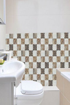 6Pcs/Set European Style Waterproof Tiles Stickers Kitchen Bathroom DIY Wall Stickers Creative Home Decor mm
