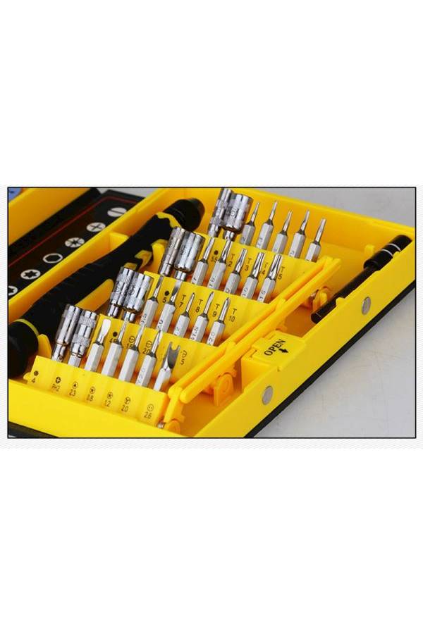Kaisi 38 in 1 Mobile Repair Screwdriver Set Black/Yellow - Image 3