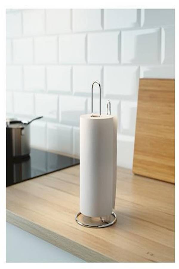 TORKAD - Kitchen roll holder, silver-colour - Image 1