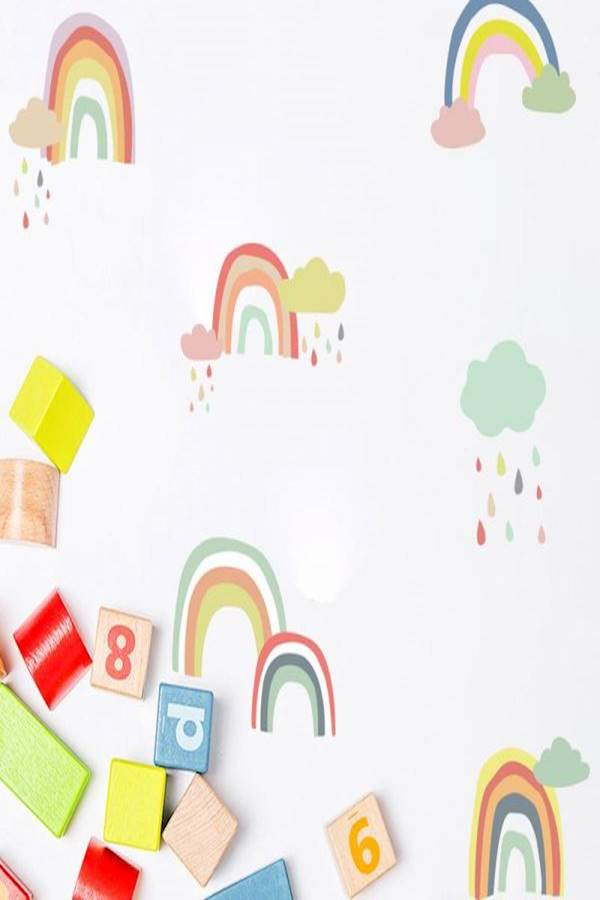24-Piece DIY Rainbow Wall Sticker Multicolour - Image 2
