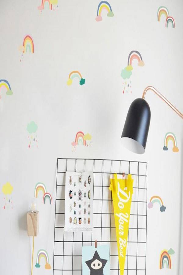 24-Piece DIY Rainbow Wall Sticker Multicolour - Image 4