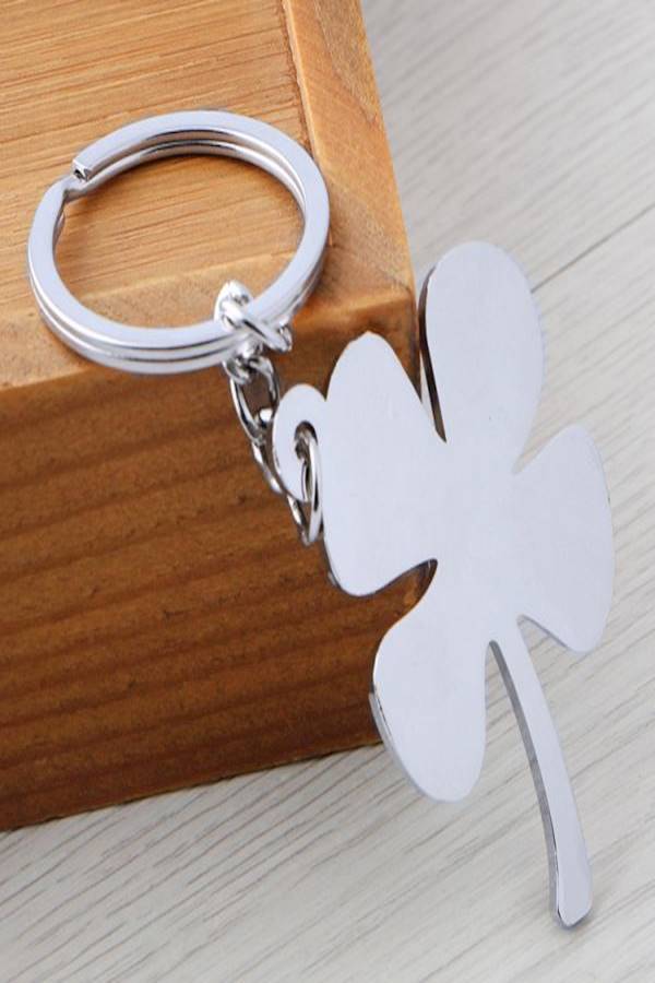 Leaf Shape Alloy Metal Key Holder Casual Key Chain - Image 4
