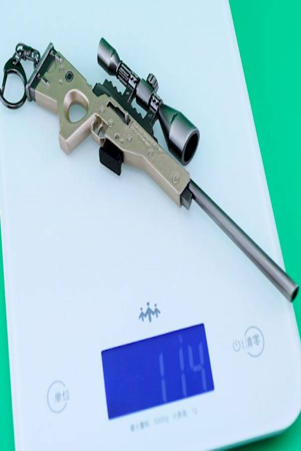 سلسلة مفاتيح مصنوعة من خليط معدني على شكل بندقية قناصة من لعبة "Fortnite" - Image 3