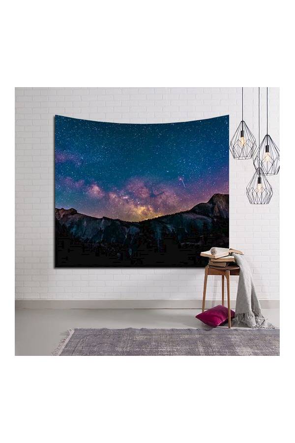 Psychedelic Starry sky Printed Table Cloth Beach Towel 150*130cm - Image 1