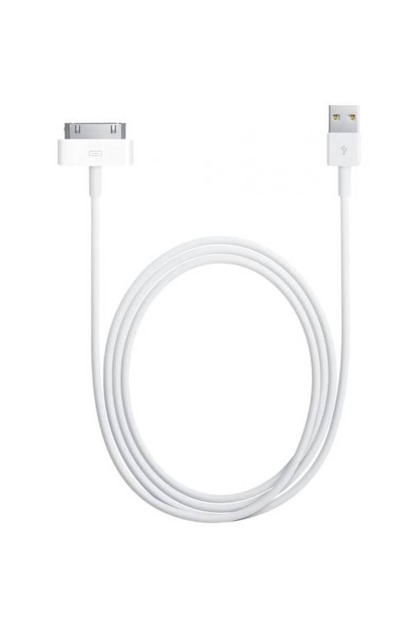 30-Pin USB Data Sync Charging Cable For Apple iPhones White - Image 1