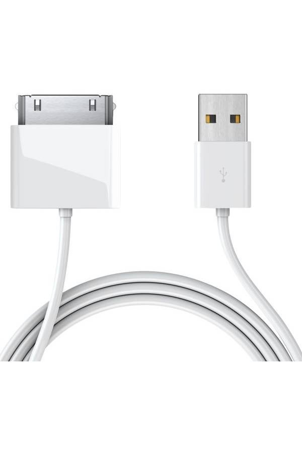 30-Pin USB Data Sync Charging Cable For Apple iPhones White - Image 3