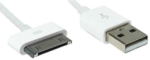 30-Pin USB Data Sync Charging Cable For Apple iPhones White - Image 4