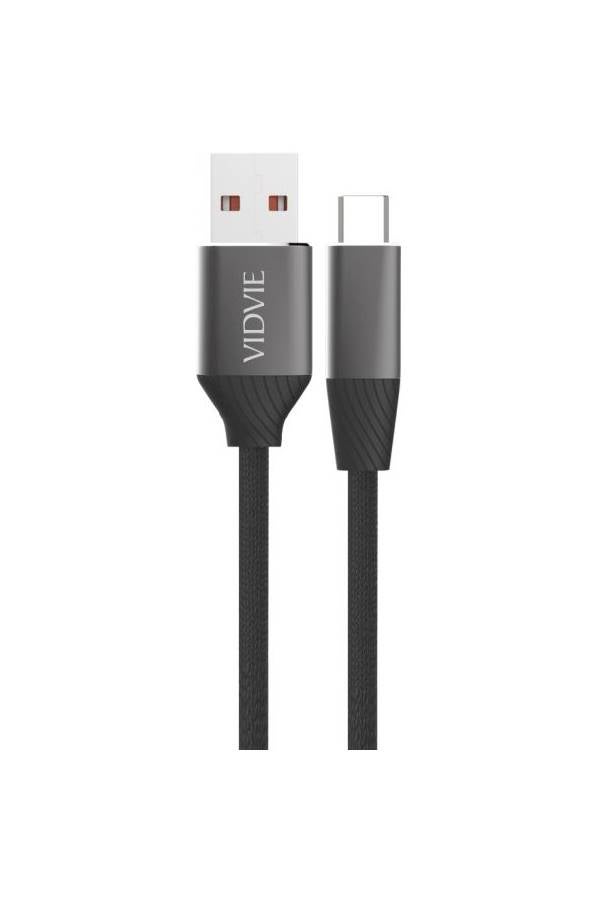 Vidvie USB To Type-C Data Sync And Charging Cable Black/Grey