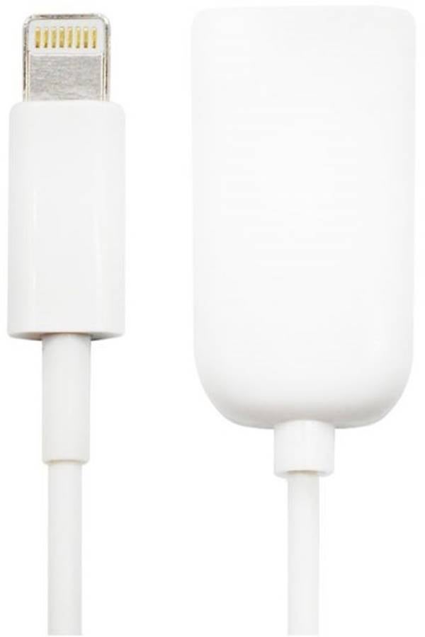 Lightning 8-Pin To USB Female Cable Connector White - Image 2