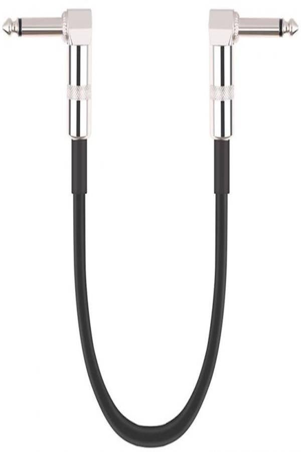Guitar Effect Pedal Instrument Patch Cable Black/Silver - Image 2