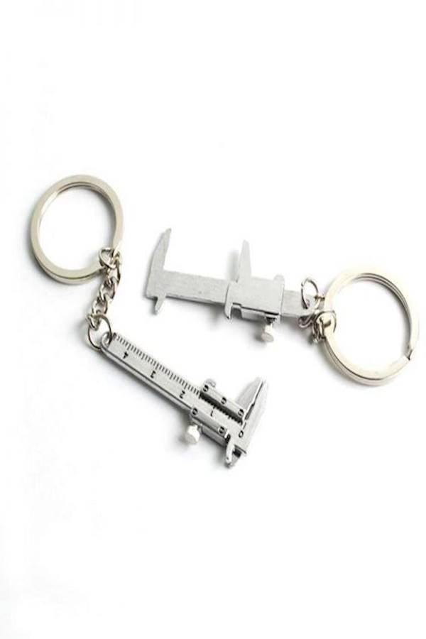 Generic Mini Vernier Caliper Tool Slider Slides Key Chain  - Image 1