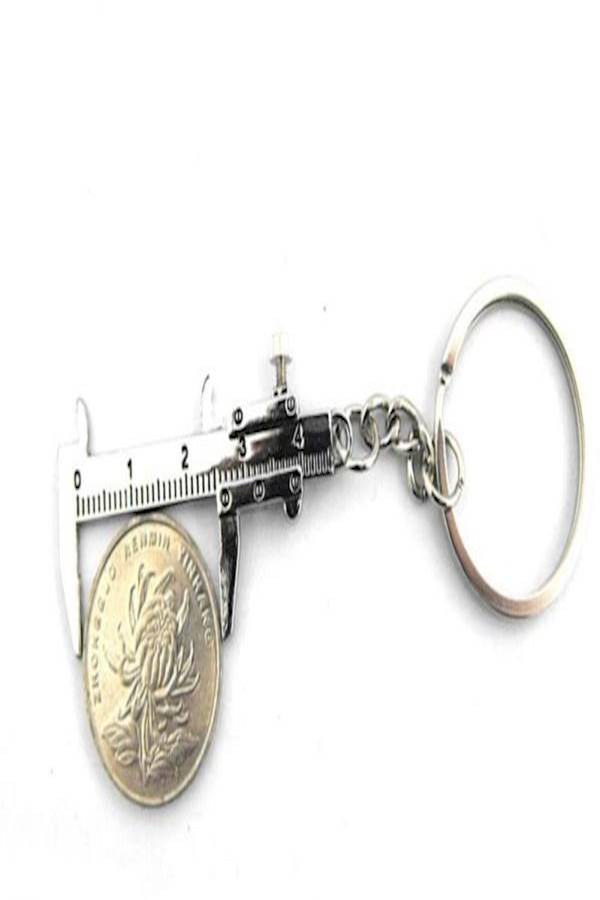 Generic Mini Vernier Caliper Tool Slider Slides Key Chain  - Image 2