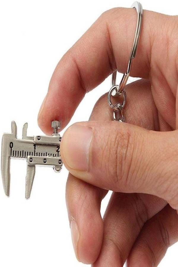 Generic Mini Vernier Caliper Tool Slider Slides Key Chain  - Image 4