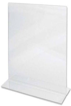 Acrylic Sign Holder 2 Sided T-Type A4 Landscape 297 X 210 mm