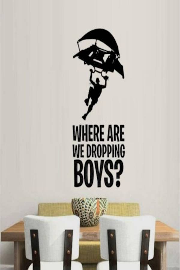 Printed Bedroom Decoration Wall Stickers Black - Image 3