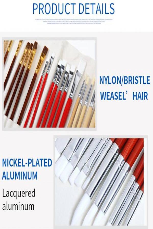 بي جي ال ان مجموعة فرش رسم من 38 قطعة مع حقيبة من القماش الكتاني - Image 5