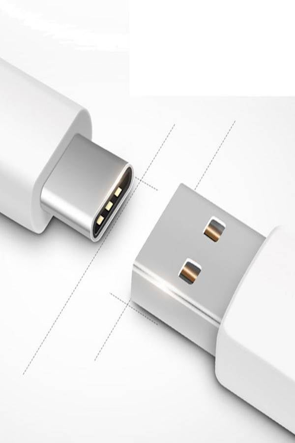 كابل شحن USB Type-C إلى Type-A أبيض - Image 4