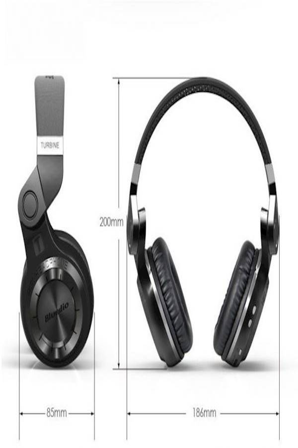 Generic - Foldable Bluedio Turbine T2 Bluetooth Ver 4.1 Wireless Stereo Headset Headphone  Black - Image 1